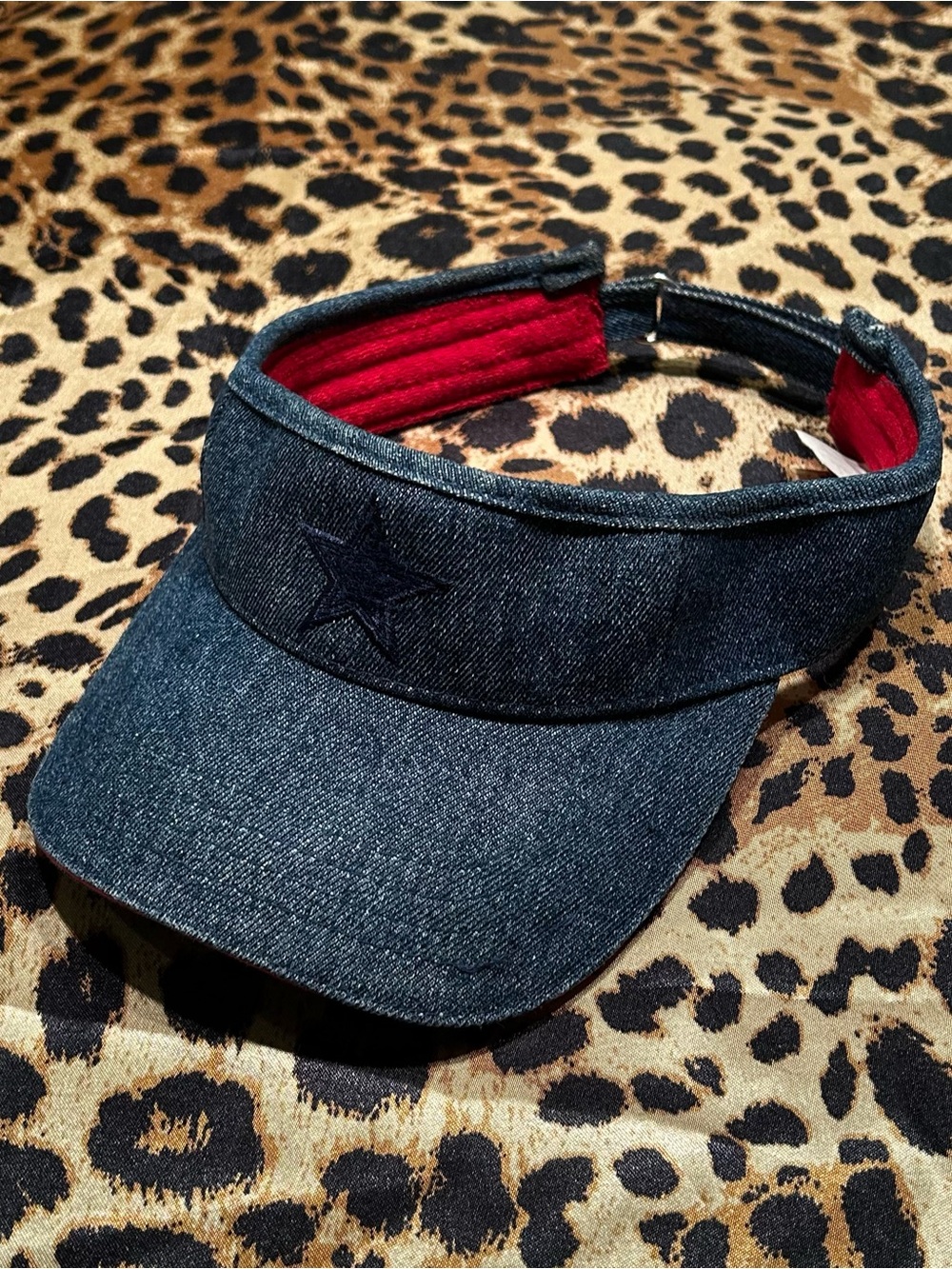 Vintage Y2K Faded Glory Denim Sun Visor